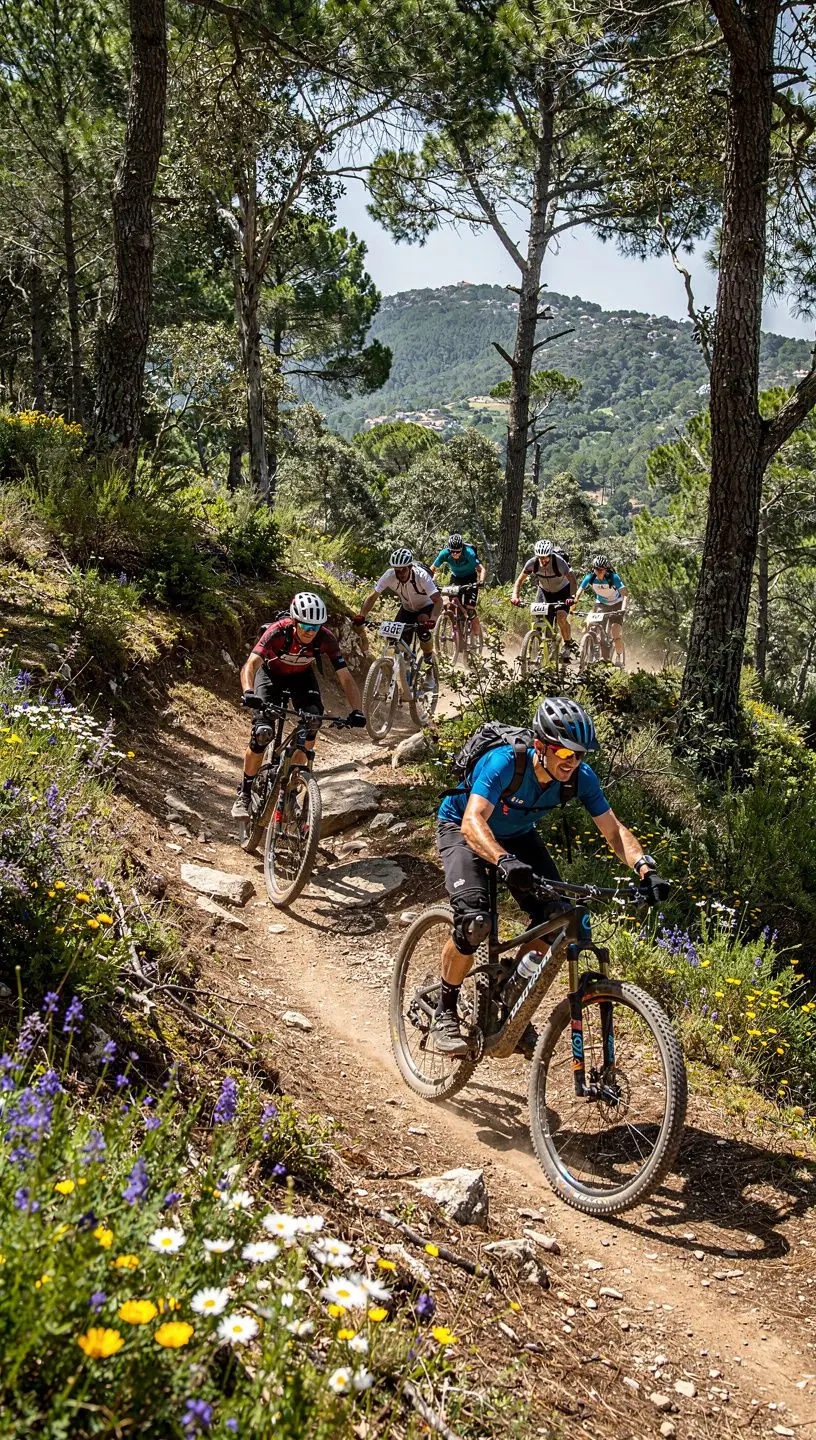 Opções de seguro para passeios de ciclismo em grupo.
